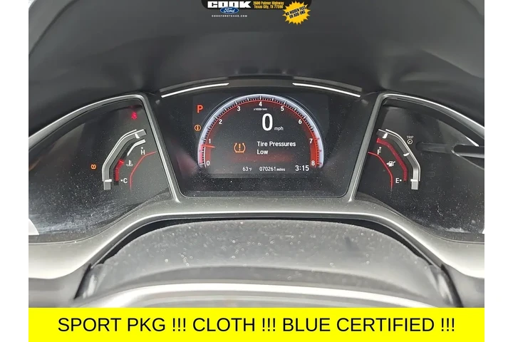 $18983 : Honda Civic 2019 Sport 2dr C image 8