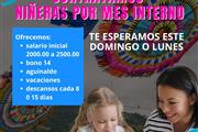 contratamos niñeras internas en Guatemala City