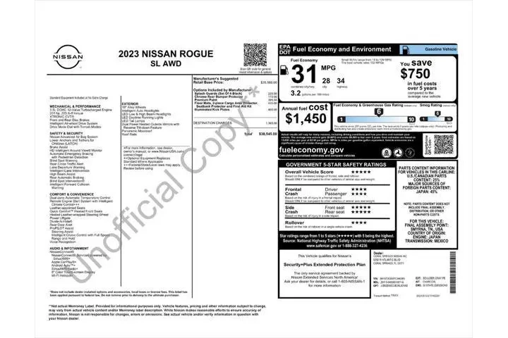 $27587 : Nissan Rogue 2023 AWD SL 4dr image 4