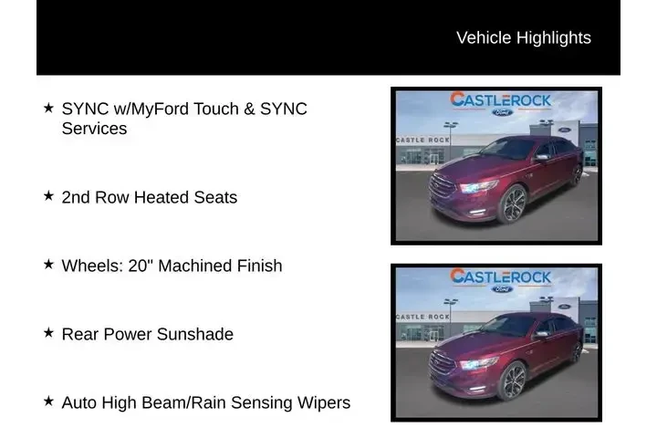 $10498 : Ford Taurus 2015 AWD Limited image 6