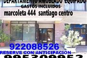 departamento amoblado disp. en Santiago