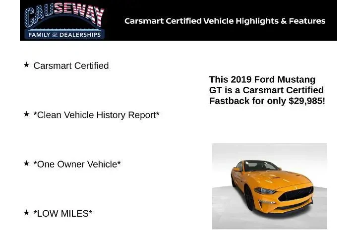 $29985 : Ford Mustang 2019 GT 2dr Fas image 2