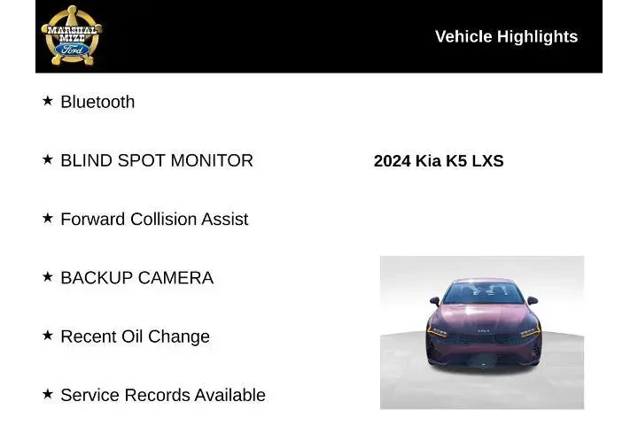 $21500 : Kia K5 2024 LXS 4dr Sedan image 2