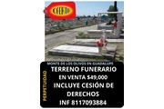 terreno funerario en venta en Monterrey