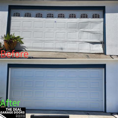 Insulated Garage door / puerta image 1