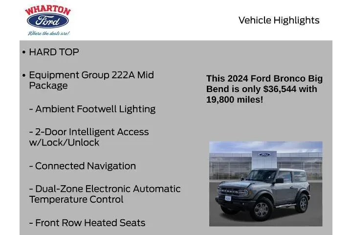 $36544 : Ford Bronco 2024 4x4 Big Ben image 6