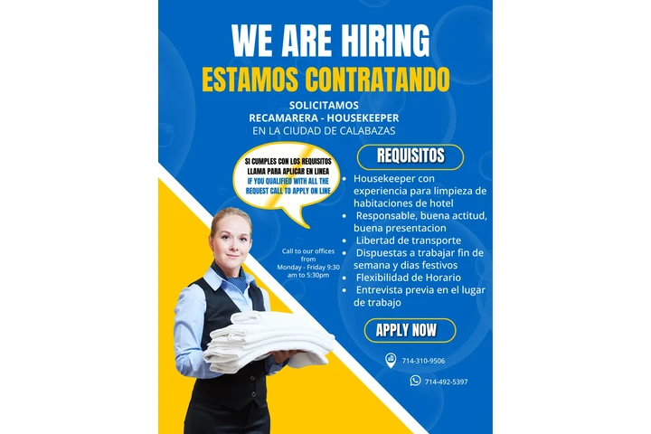 Se solicita recamarera Hotel image 1