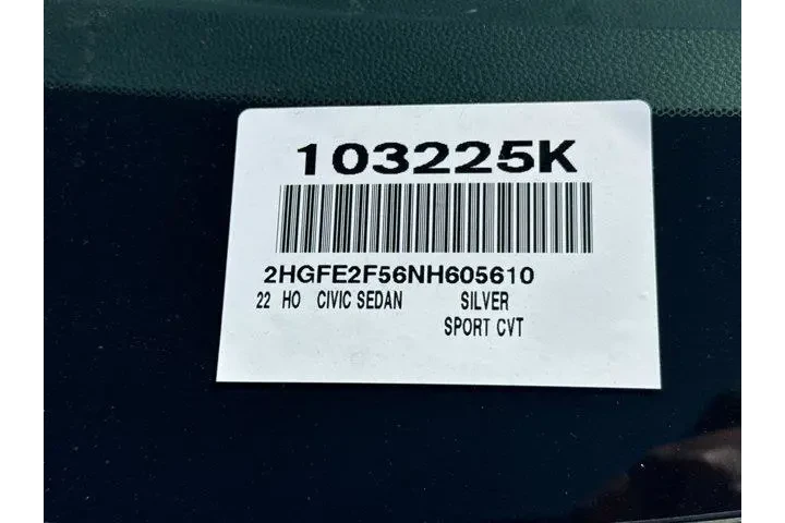 $22475 : Honda Civic 2022 Sport 4dr S image 3