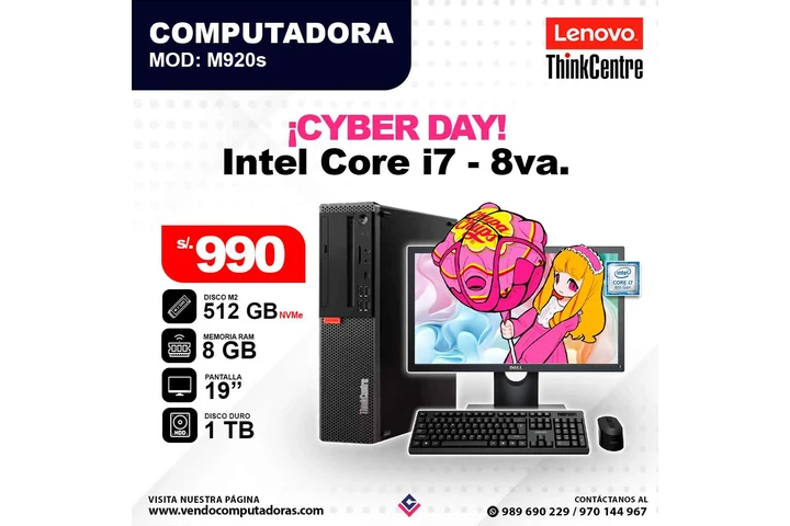 Computadora Core i7 - 8va image 1