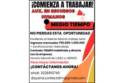 AUXILIAR EN RECURSOS HUMANOS en Bogota