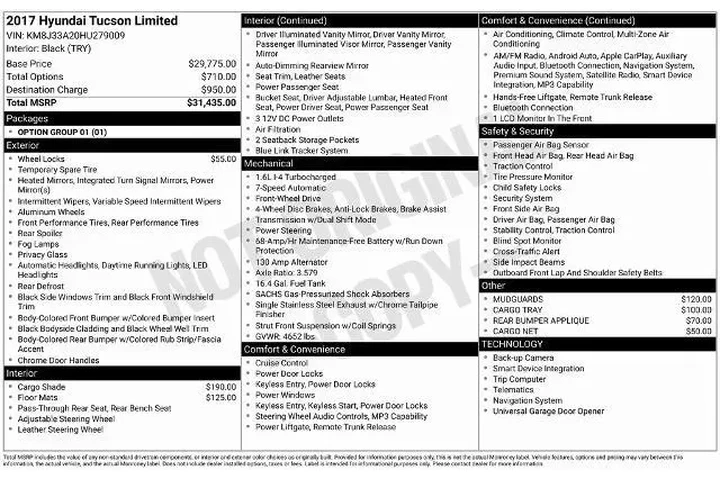 $15499 : Hyundai TUCSON 2017 Limited image 1