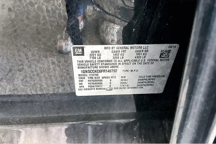 $15991 : Chevrolet Tahoe 2015 4x2 LTZ image 8