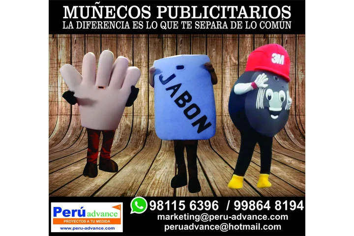 Muñecos Publicitarios en finos image 7
