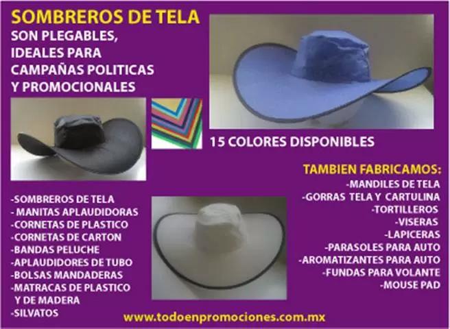 $1 : SOMBREROS PARA CAMPAÑAS image 1