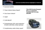 $27636 : Honda Passport 2023 AWD EX-L thumbnail