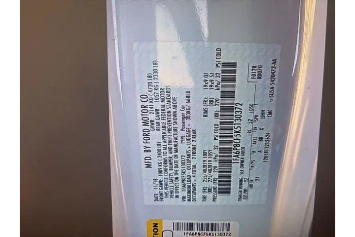 $31361 : Ford Mustang 2019 GT 2dr Fas image 5