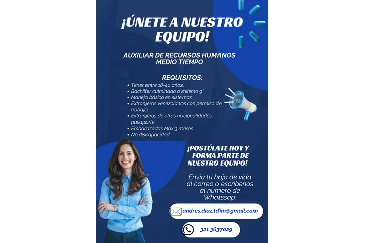 Auxiliar de Talento Humano image 1
