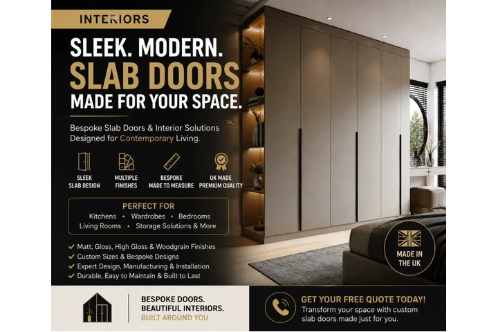 Modern Slab Doors for Stylish image 1