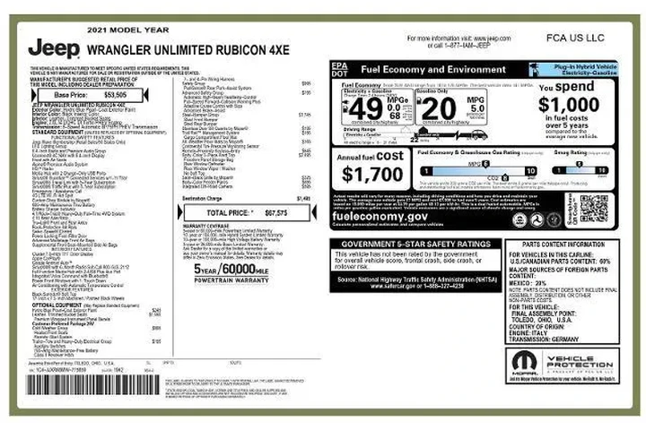 $34995 : Jeep Wrangler Unlimited 2021 image 5