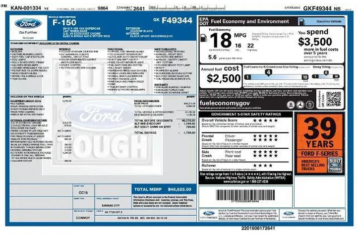 $16232 : Ford F-150 2016 4x4 XLT 4dr image 2