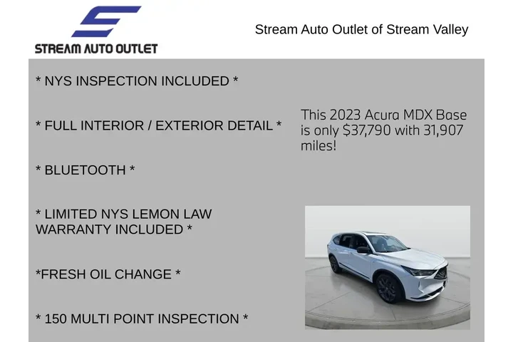 $38490 : Acura MDX 2023 SH-AWD 4dr SU image 4