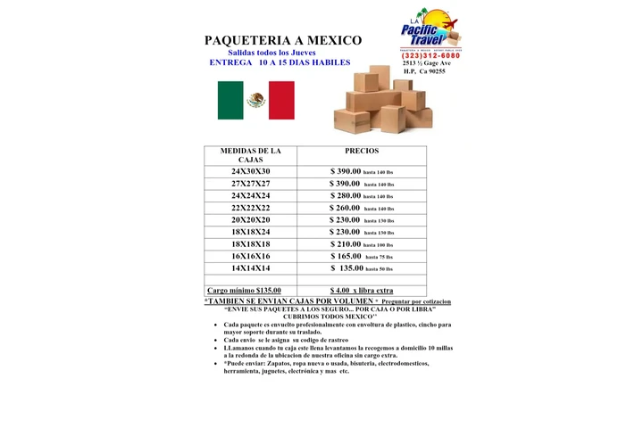 ENVIOS DE CAJAS A MEXICO 🇲🇽 image 1