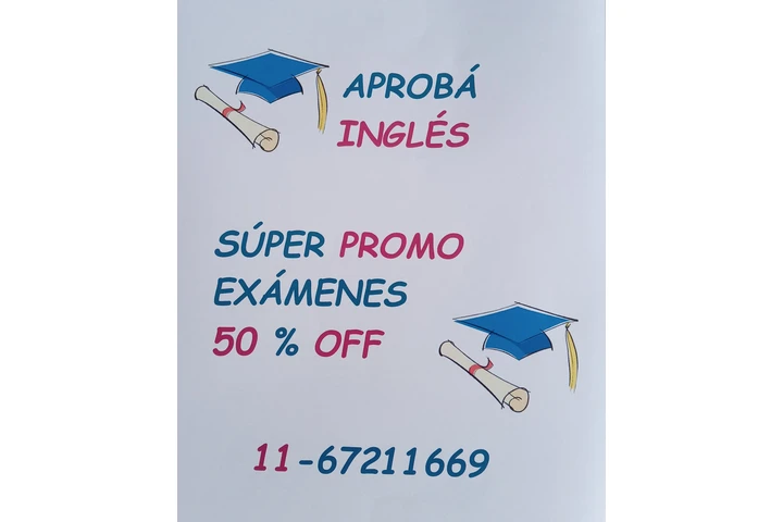 APROBÁ INGLÉS /  EXAMENES 50% image 1