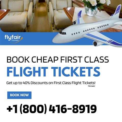 Book Cheap First Class Flights image 1