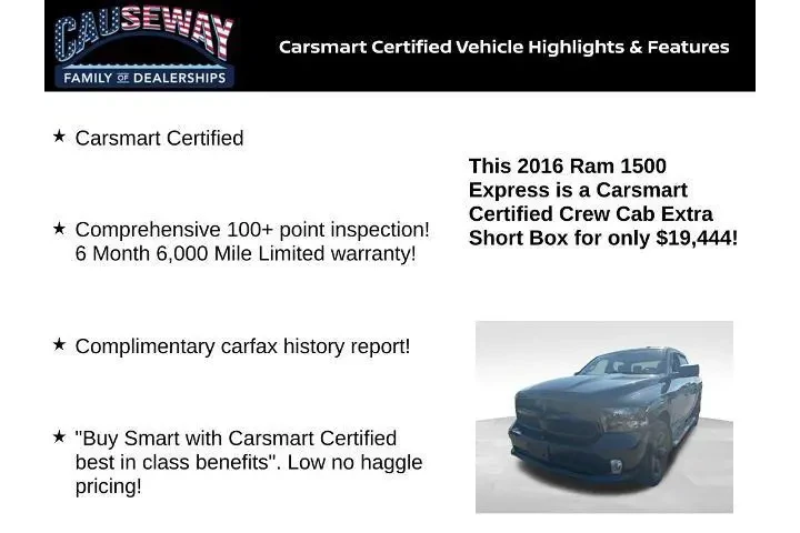 $18487 : Ram 1500 2016 4x4 Tradesman image 2