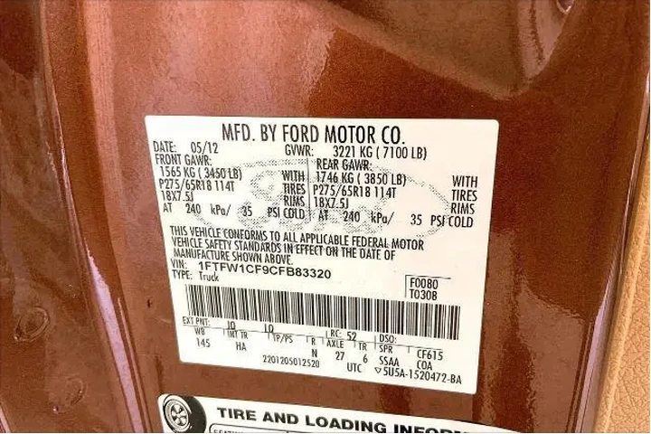 $12997 : Ford F-150 2012 4x2 Lariat 4 image 8