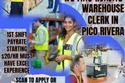 Warehouse Clerk Work en Los Angeles