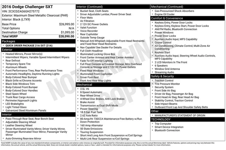 $11500 : Dodge Challenger 2016 SXT 2d image 2
