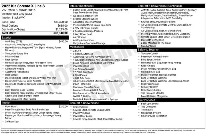 $23990 : Kia Sorento 2022 AWD X-Line image 3