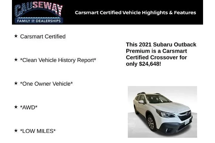 $24648 : Subaru Outback 2021 AWD Prem image 2