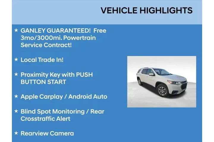 $19244 : Chevrolet Traverse 2018 4x4 image 2