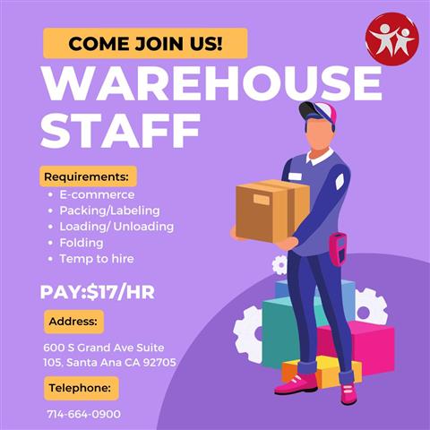 Hiring Warehouse Associate!!!! image 1