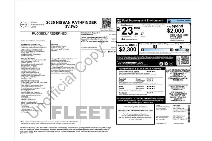 $28987 : Nissan Pathfinder 2025 SV 4d image 3