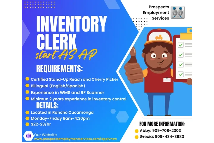 Inventory Clerk image 1