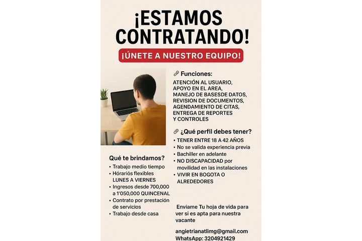 ¡UNETE A NUESTRO EQUIPO! image 10
