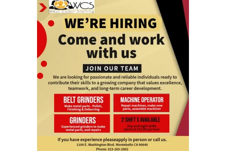 NOW HIRING ! image 1