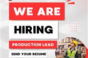 Now Hiring Production Lead!!! en Orange County