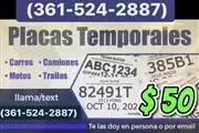 Placas temporales en Miami