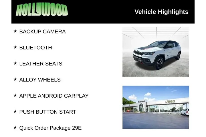 $19074 : Jeep Compass 2024 4x4 Trailh image 3