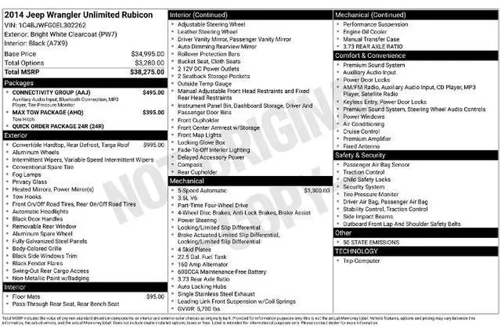 $22000 : Jeep Wrangler Unlimited 2014 image 3