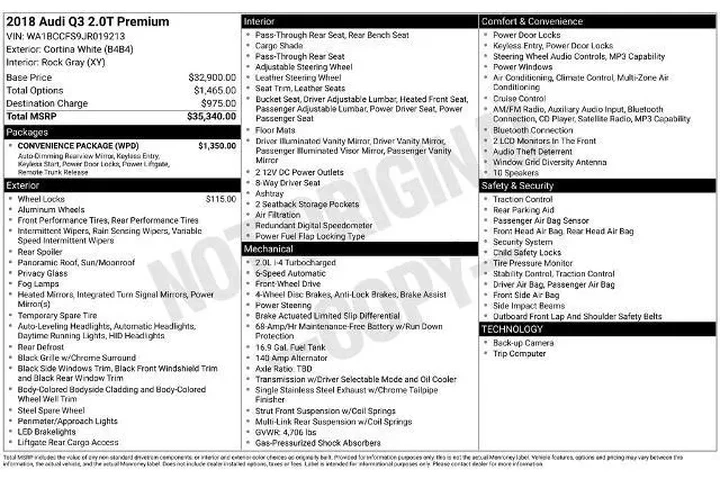 $15814 : Audi Q3 2018 2.0T Premium 4d image 2