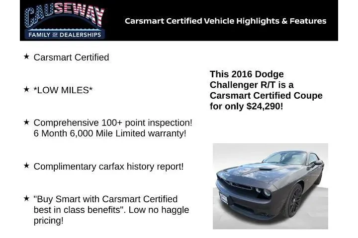 $24290 : Dodge Challenger 2016 R/T 2d image 2