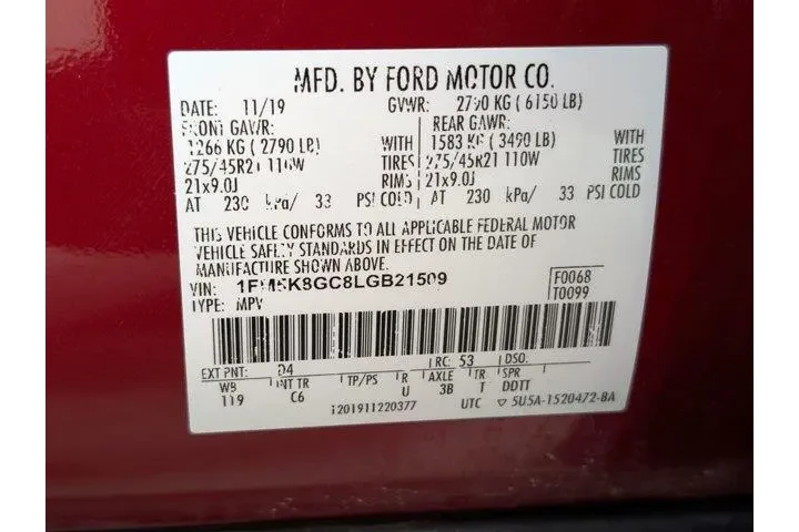 $28944 : Ford Explorer 2020 AWD ST 4d image 10