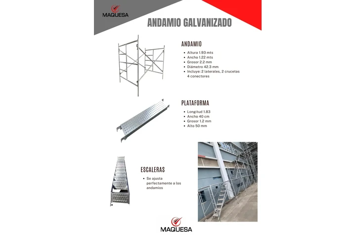$159 : ANDAMIOS GALVANIZADOS NORMADOS image 1