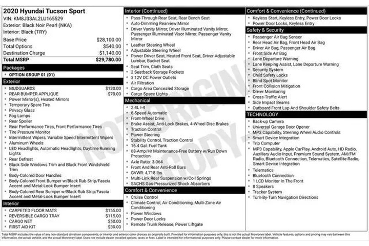 $15595 : Hyundai TUCSON 2020 Sport 4d image 7