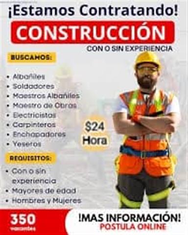 SE BUSCA PERSONAL CONSTRUCCIÓN image 1